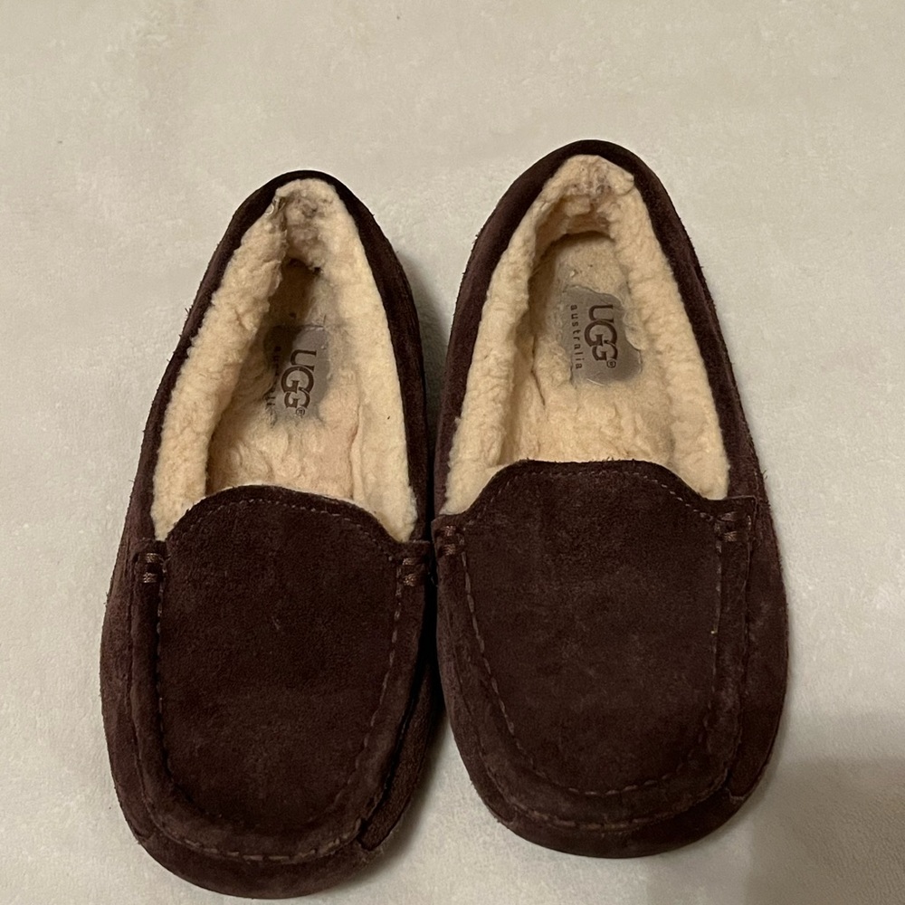 UGG Kid’s Ascot Espresso Loafer Slippers